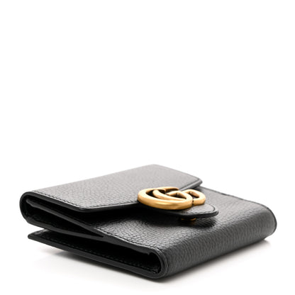 Gucci Dollar Calfskin Medium GG Marmont Wallet Black 4 of 9