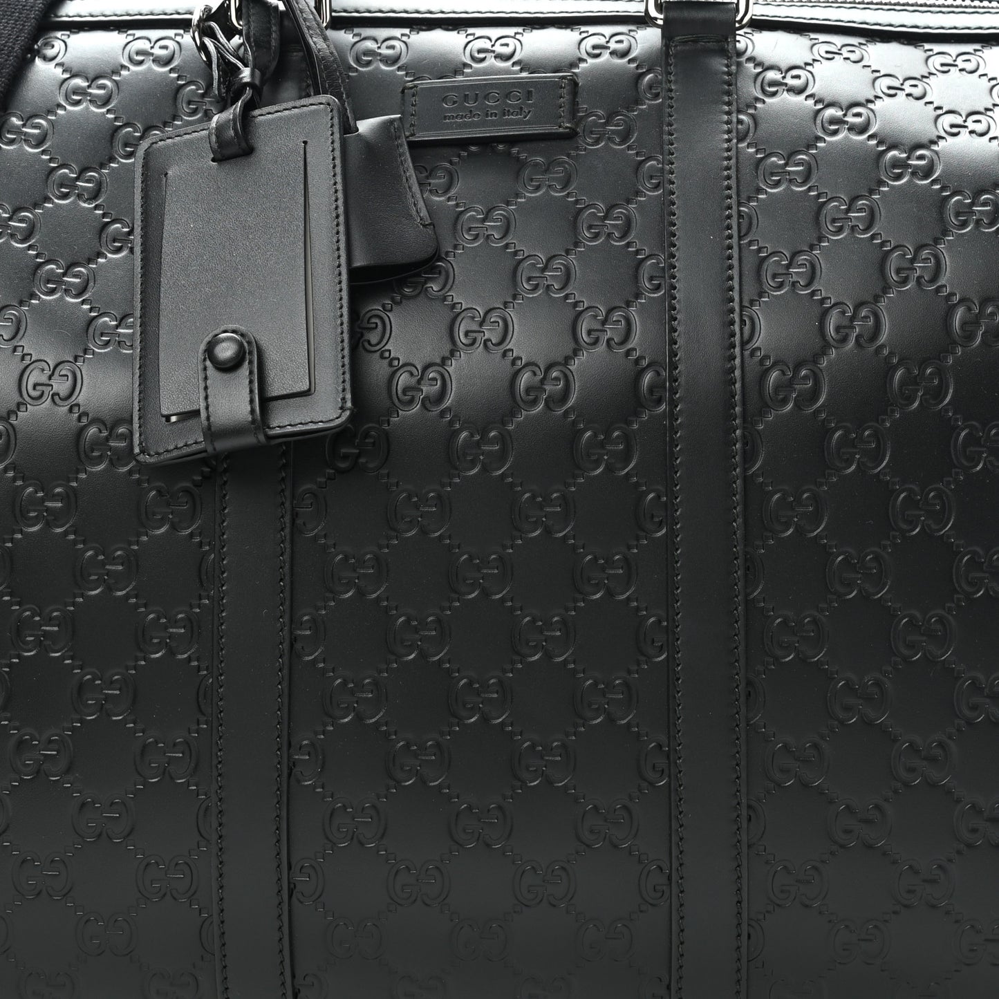 Guccissima Signature Medium Duffle Black