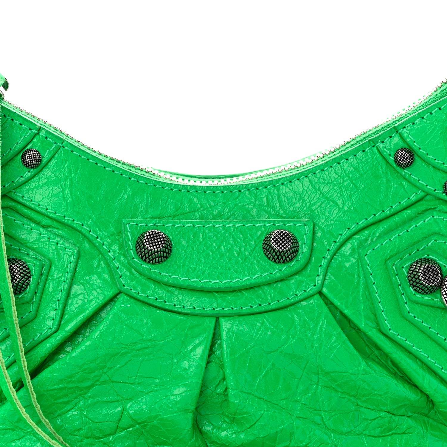 Balenciaga Agneau Arena Le Cagole Shoulder Bag XS Vivid Green 9 of 11