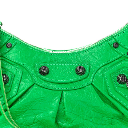Balenciaga Agneau Arena Le Cagole Shoulder Bag XS Vivid Green 9 of 11