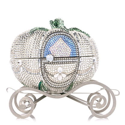 Judith Leiber x DISNEY Crystal Cinderella Pumpkin Clutch Clutch Silver Multicolor 3 of 14