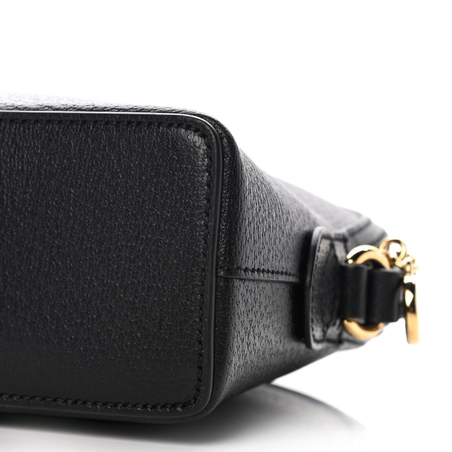 Calfskin GG Web Small Ophidia Dome Shoulder Bag Black