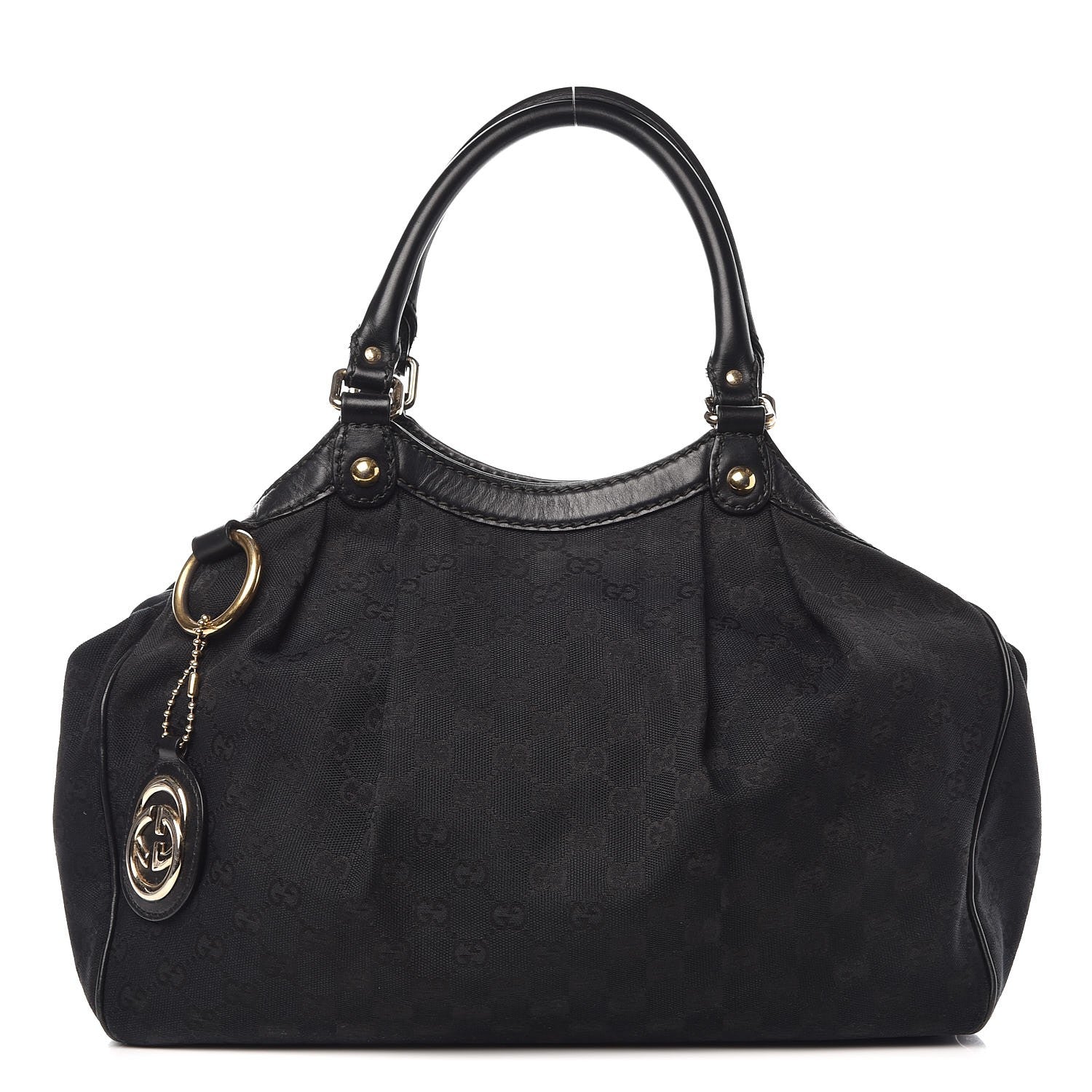 Gucci Monogram Medium Sukey Tote Black 1 of 16