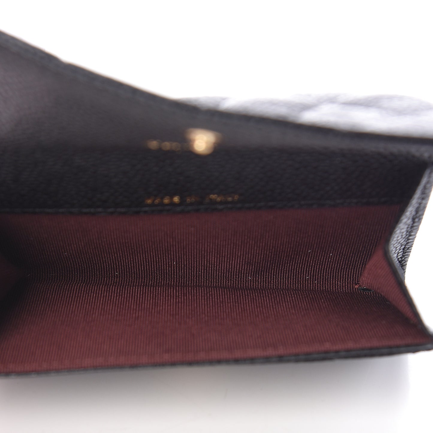 Caviar Quilted Flap Card Holder Black