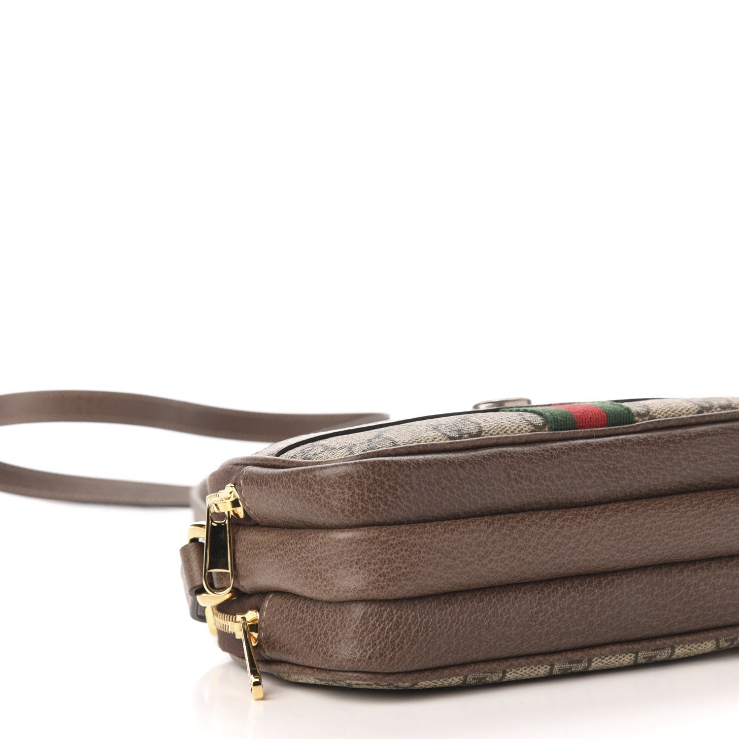 Gucci GG Supreme Monogram Web Mini Ophidia GG Bag Brown 10 of 12