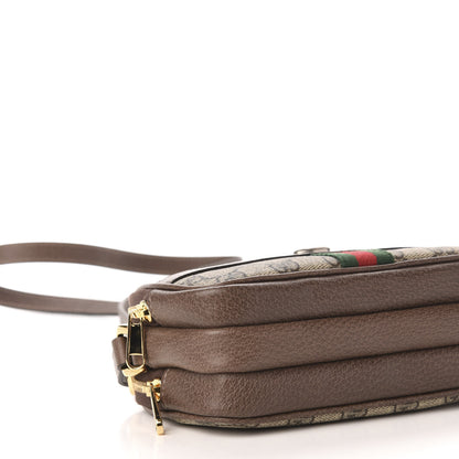 Gucci GG Supreme Monogram Web Mini Ophidia GG Bag Brown 10 of 12