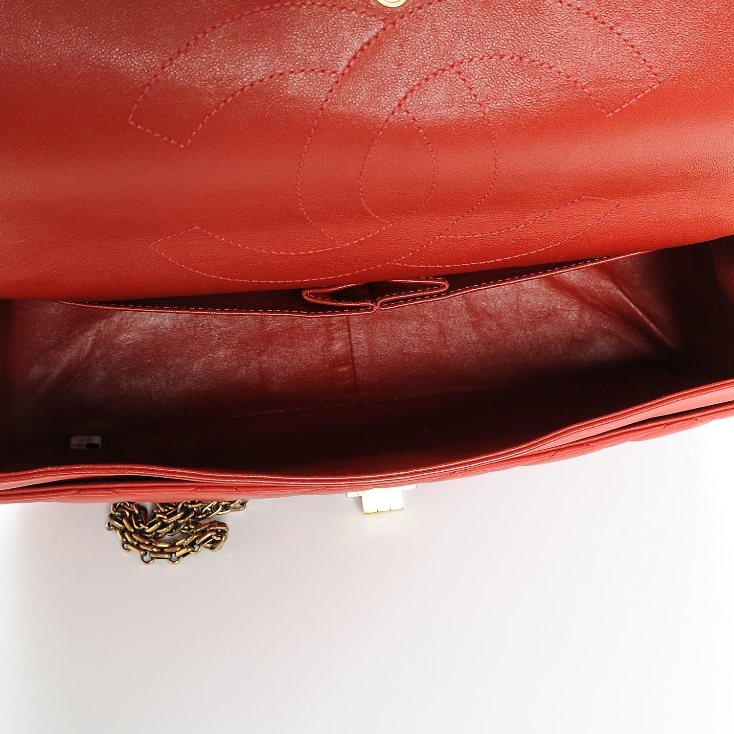 Chanel Lambskin 2.55 Reissue 227 Flap Red 5 of 11