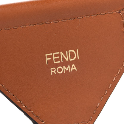 Fendi Ribbon Vitello King Logo Embossed Gingham Woven Adjustable Strap You Panna Black Cuoio 5 of 6