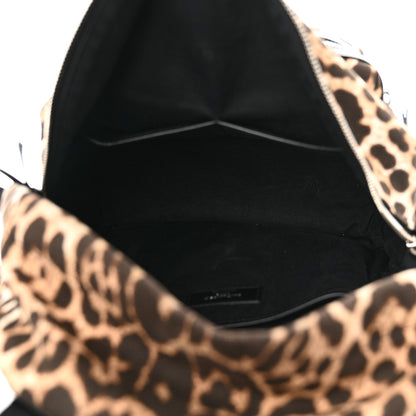 Saint Laurent Canvas Leopard Print City Backpack Light Natural 5 of 10