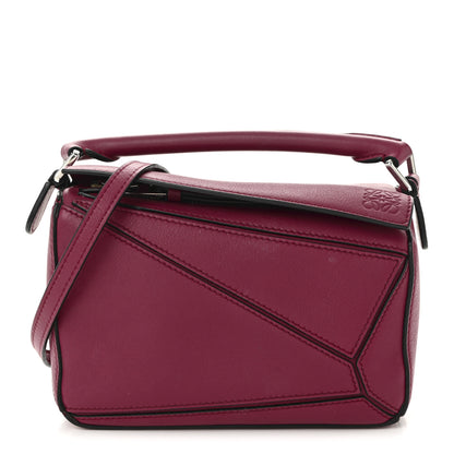 Loewe Calfskin Mini Puzzle Bag Raspberry 1 of 10