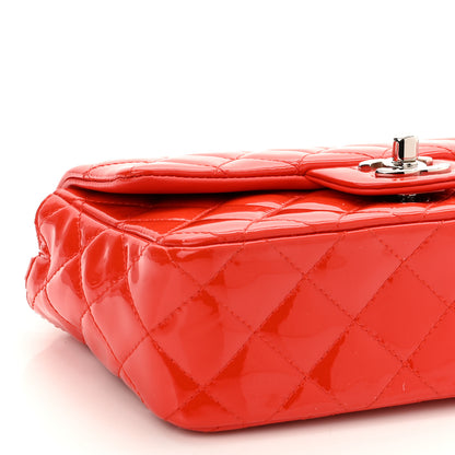 Chanel Patent Calfskin Quilted Mini Rectangular Flap Red 9 of 10