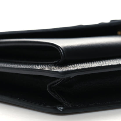 Prada City Calfskin Saffiano Envelope Flap With Chain Black 10 of 11