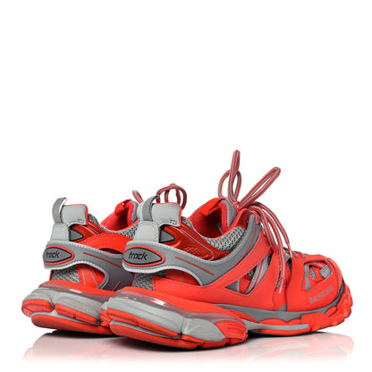 Balenciaga Mesh Nylon Mens Track Sneakers 42 Orange Slate Grey 4 of 11