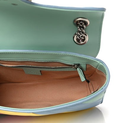 Gucci Calfskin Matelasse Diagonal Small GG Marmont Shoulder Bag Multicolor Pastel 5 of 11