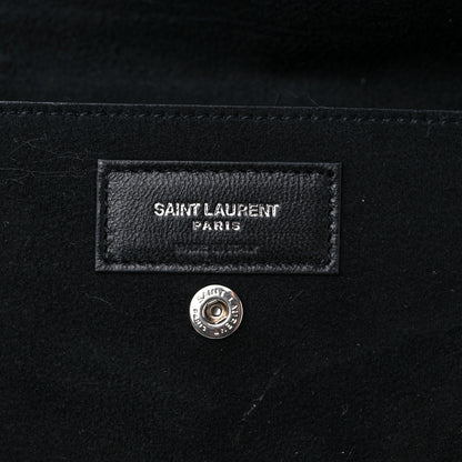 Saint Laurent Lambskin West Shopping Bag Dark Tea 7 of 14