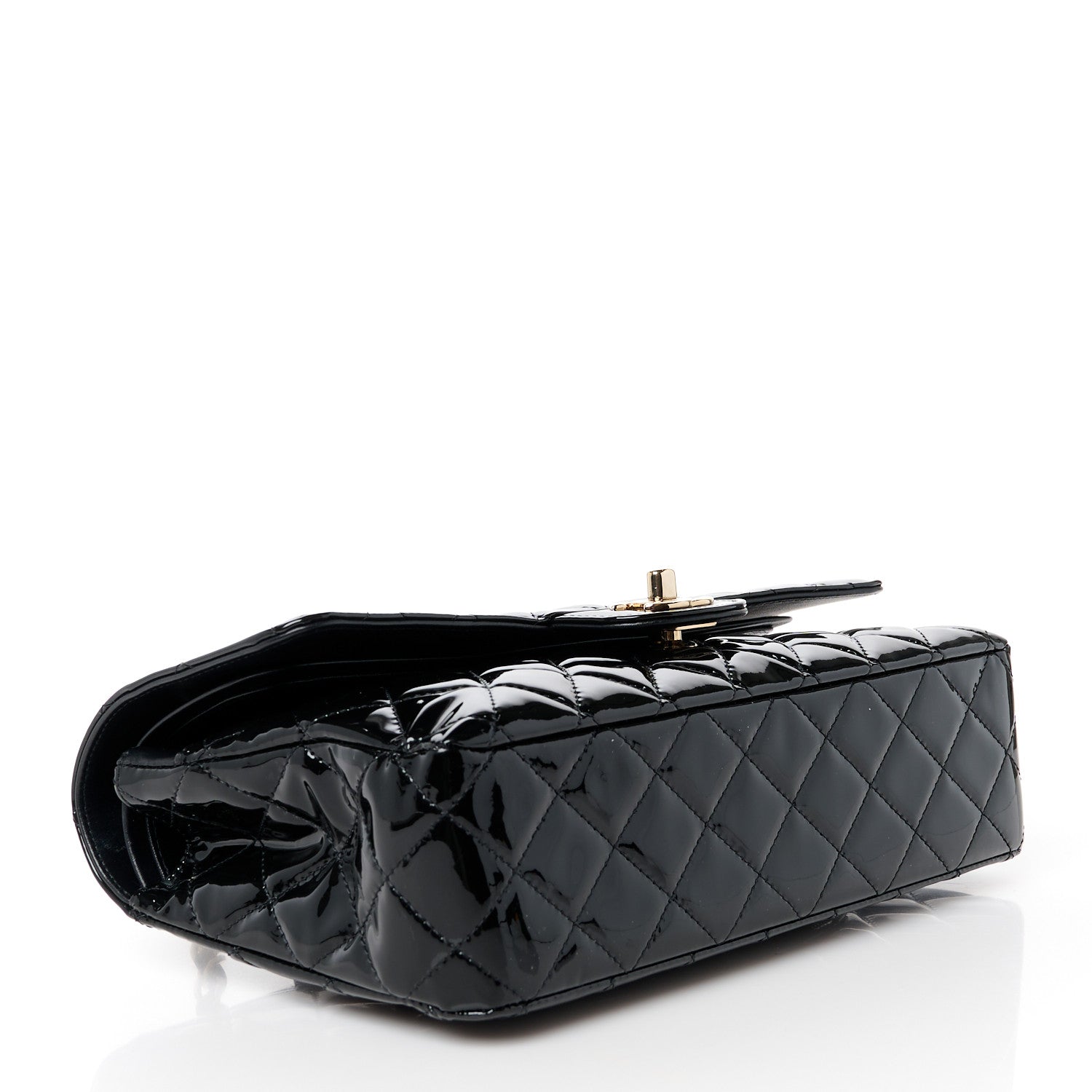 Chanel Patent Quilted Medium Double Flap Black 4 of 11