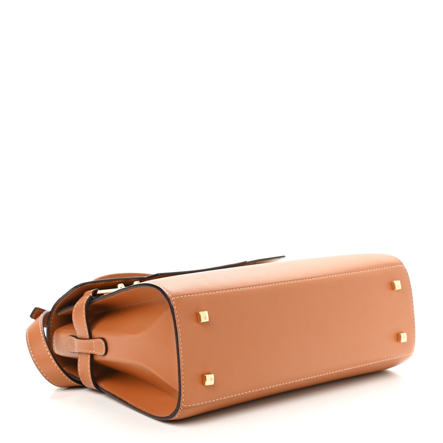 Delvaux Calfskin MM Tempete Satchel Camel 4 of 11