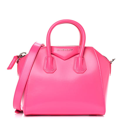 Givenchy Shiny Lord Calfskin Mini Antigona Shocking Pink 1 of 9