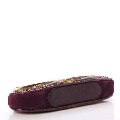 Louis Vuitton Monogram Sequins Savage Cub Clutch Rose 4 of 8