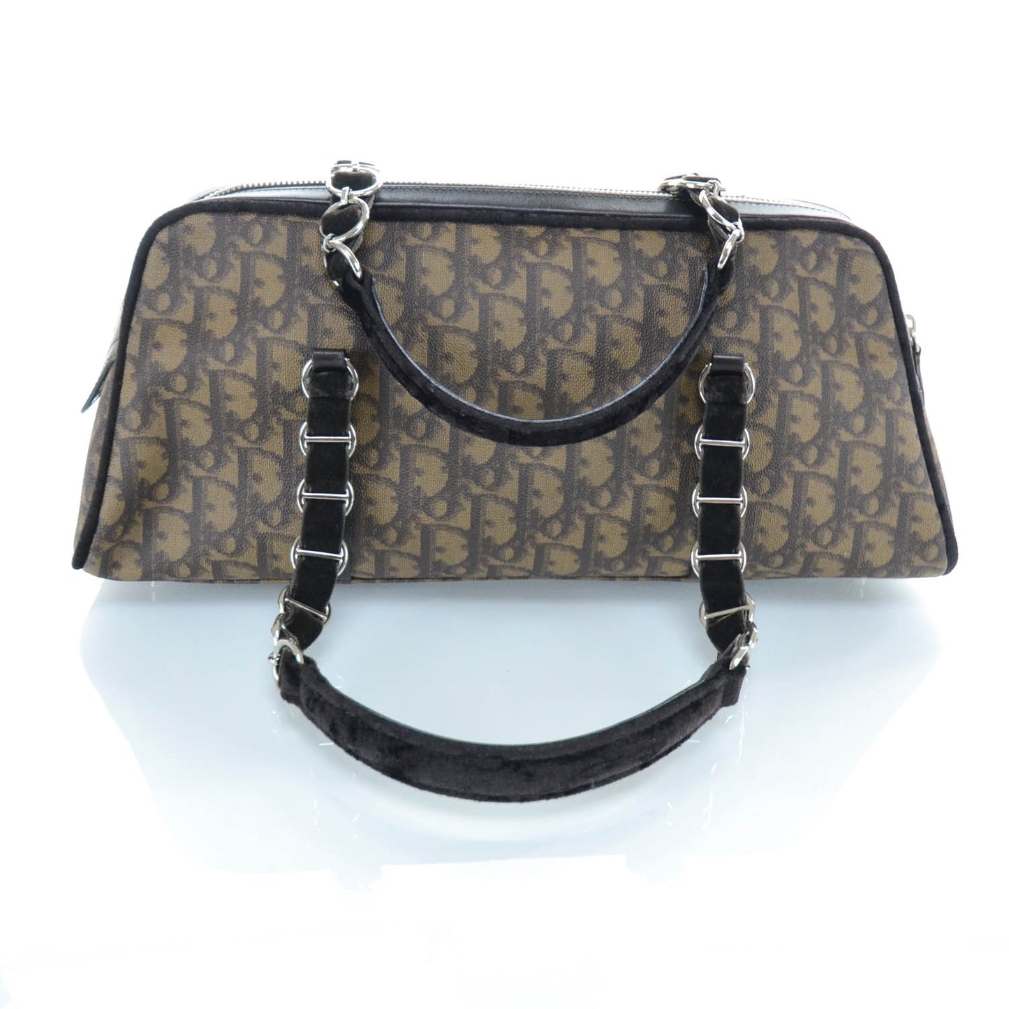 Monogram Trotter Romantique Zipped Tote Brown