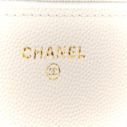 Chanel Caviar Quilted Trendy Handle Clutch With Chain Light Grey 6 of 11