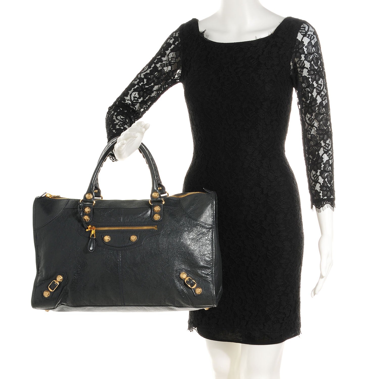Balenciaga Agneau Giant 12 Gold Hardware Work Anthracite 2 of 15