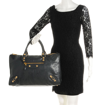 Balenciaga Agneau Giant 12 Gold Hardware Work Anthracite 2 of 15