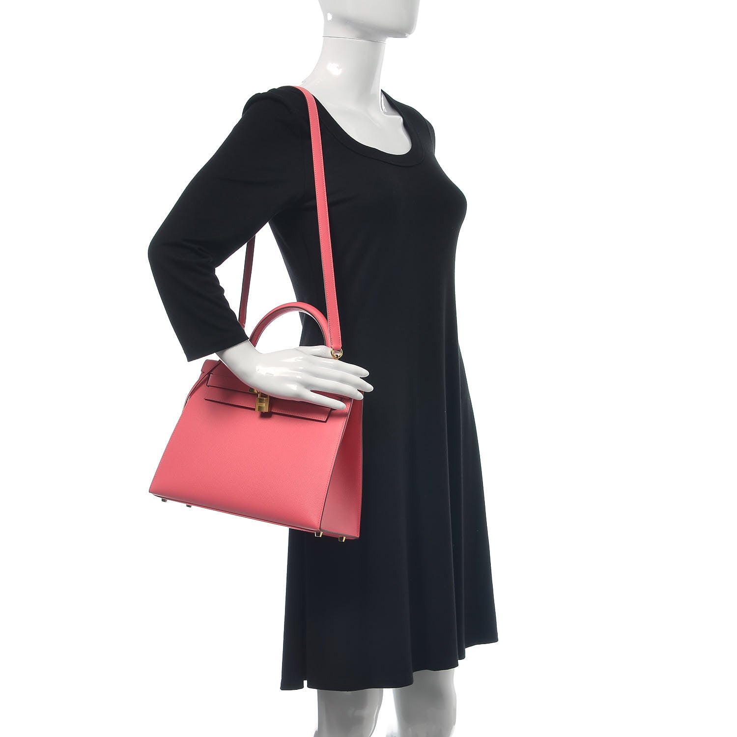 Hermes Epsom Kelly Sellier 28 Rose Azalee 2 of 41