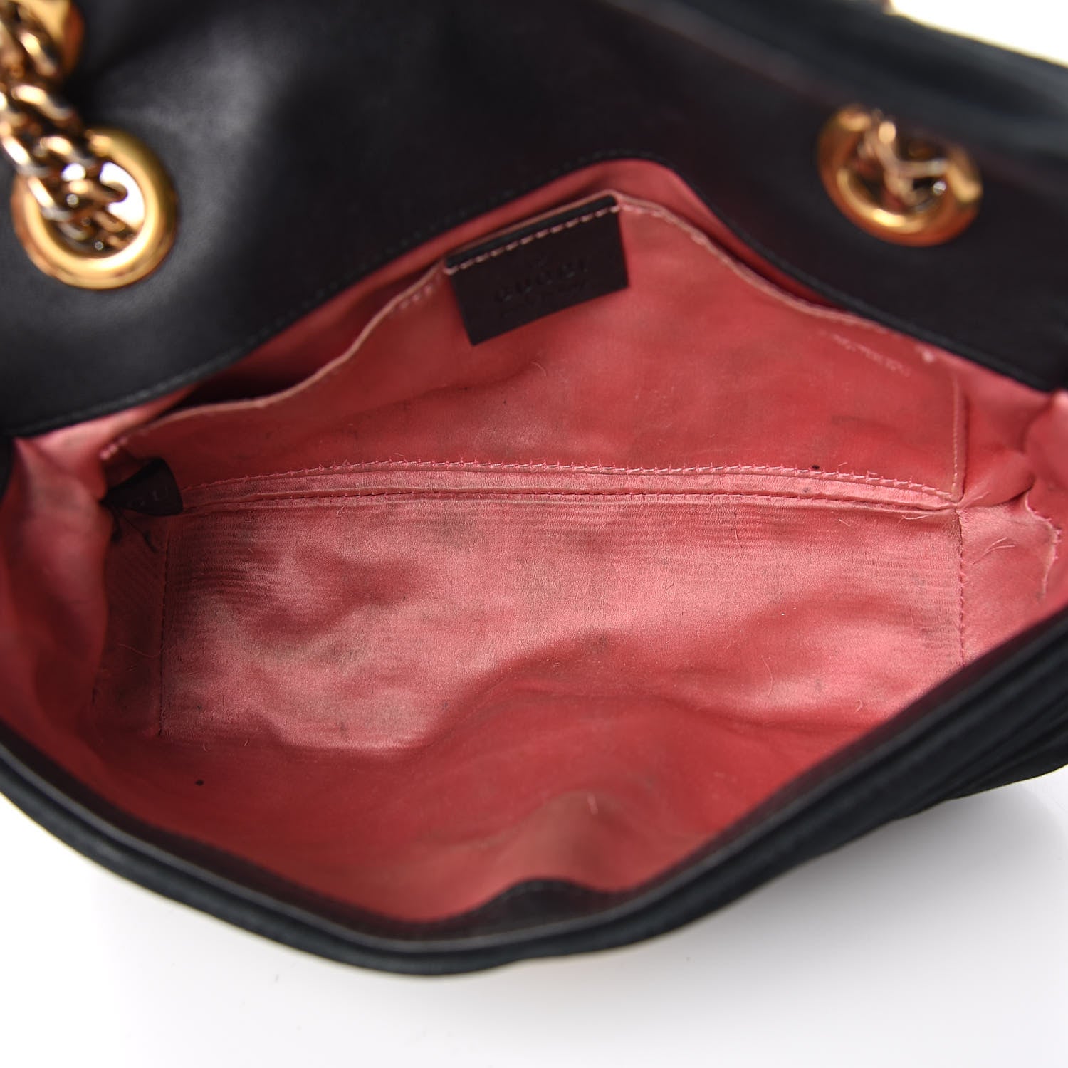 Gucci Velvet Matelasse Mini GG Marmont Shoulder Bag Black 5 of 16