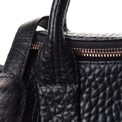 Alexander Wang Pebbled Lambskin Mini Rockie Black Rose Gold Hardware 8 of 12