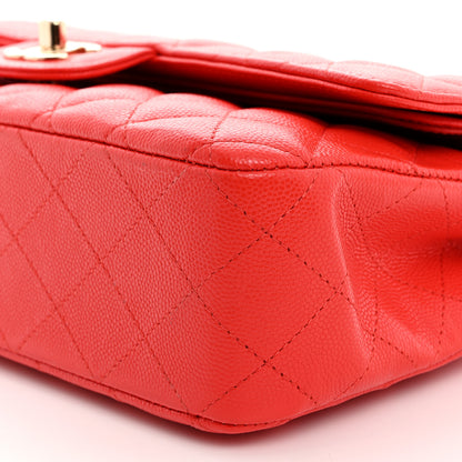 Chanel Caviar Quilted Medium Double Flap Red 10 of 10