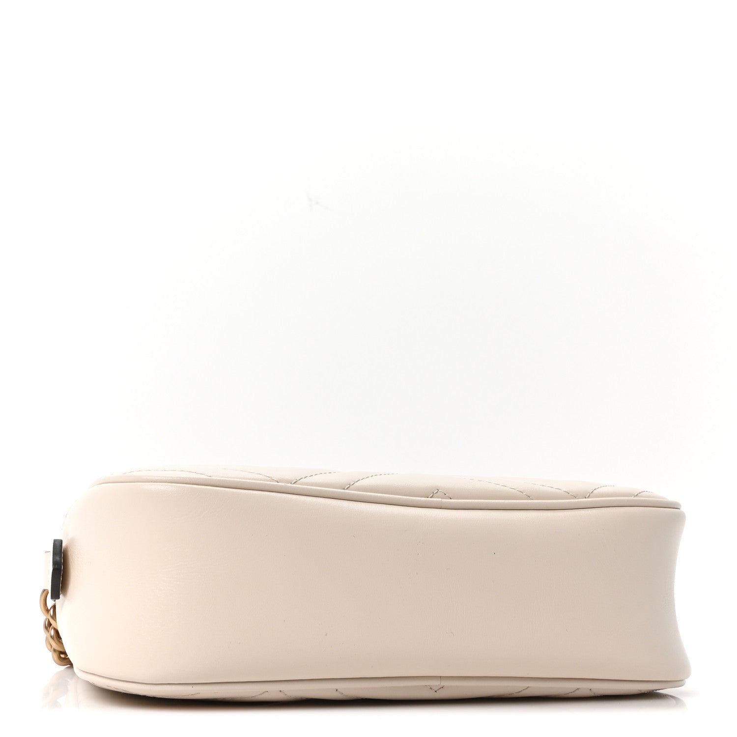 Gucci Calfskin Matelasse Small GG Marmont Chain Shoulder Bag White 4 of 10