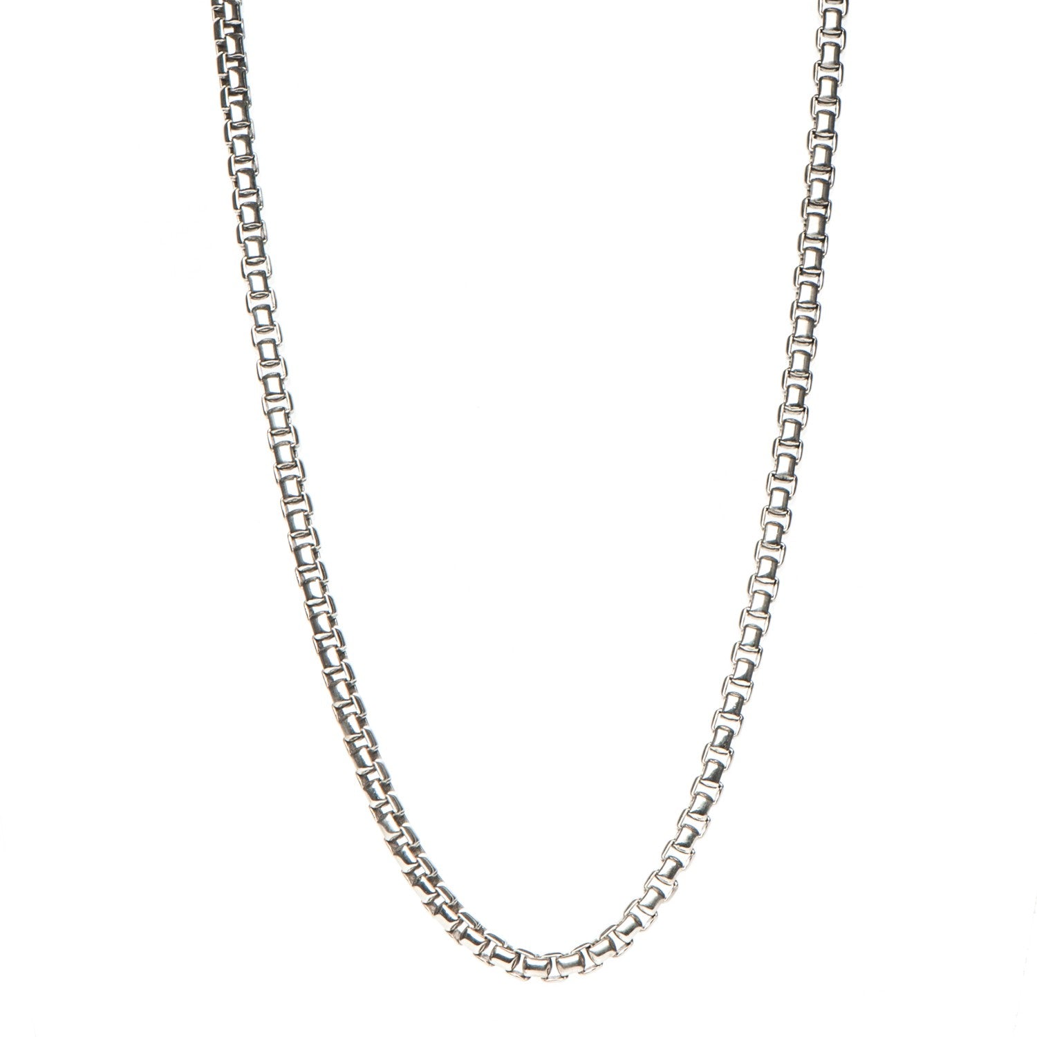 David Yurman Sterling Silver 5.2mm Box Chain Necklace 1 of 5