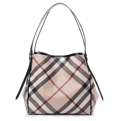 Burberry Nova Check Small Canterbury Tote Black 1 of 15