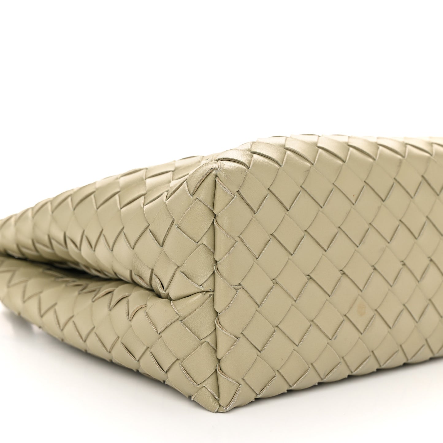 Nappa Intrecciato Medium Andiamo Shoulder Bag Travertine