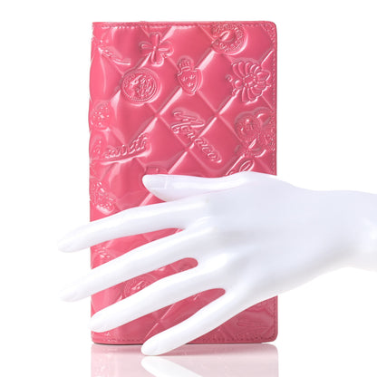 Chanel Patent Calfskin Lucky Symbols Yen Wallet Pink 2 of 10