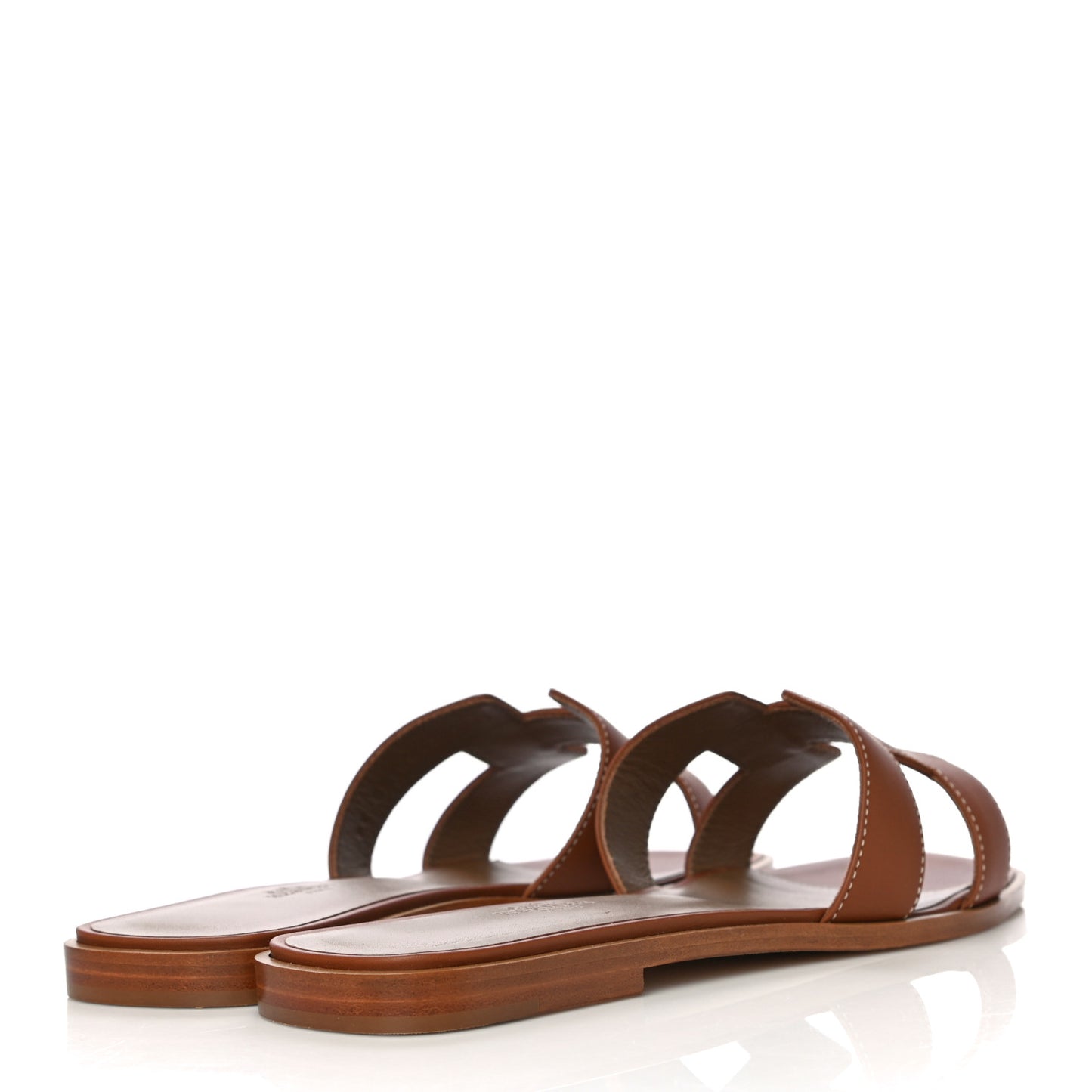 Box Calfskin Oran Sandals 40.5 Gold