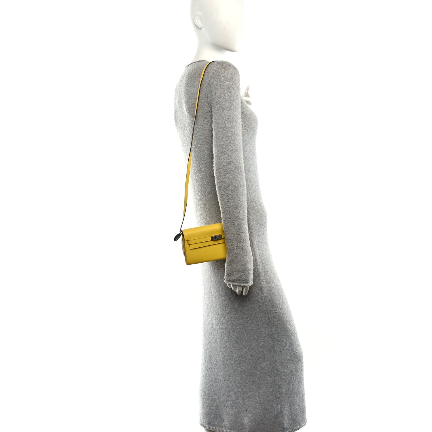 Hermes Epsom Kelly Wallet To Go Jaune De Naples 2 of 12