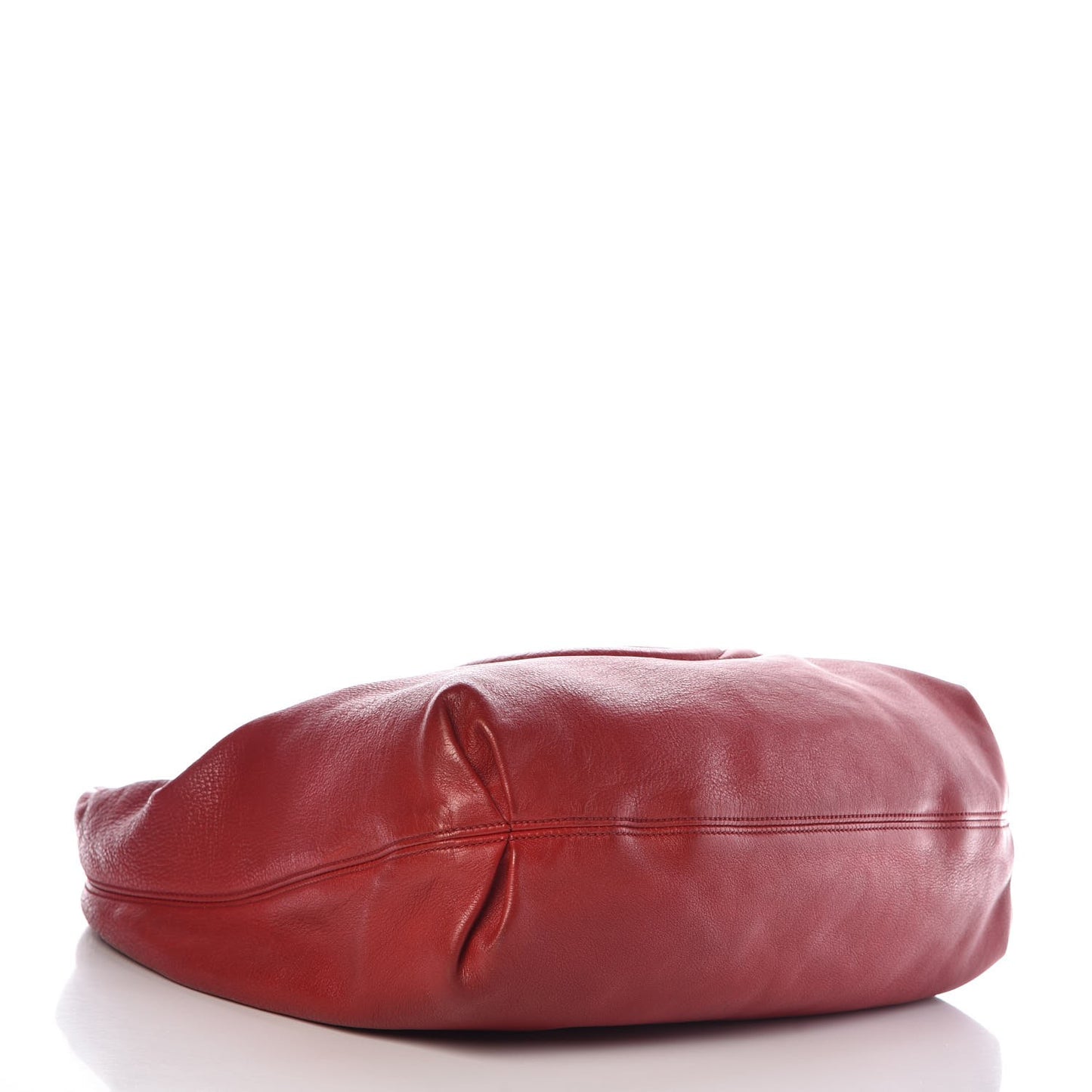 Pebbled Calfskin Large Soho Hobo Red