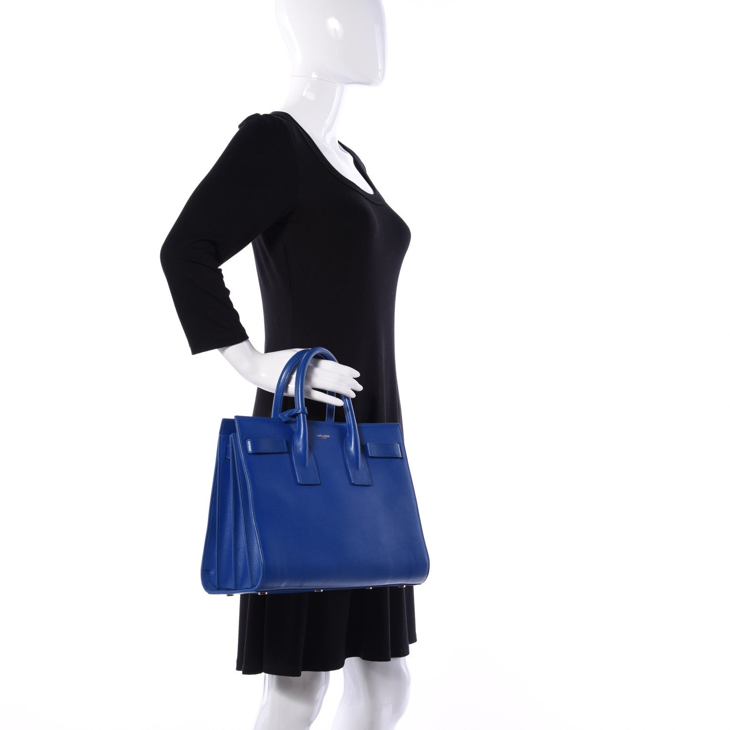 Saint Laurent Calfskin Small Sac De Jour Outremer 3 of 10