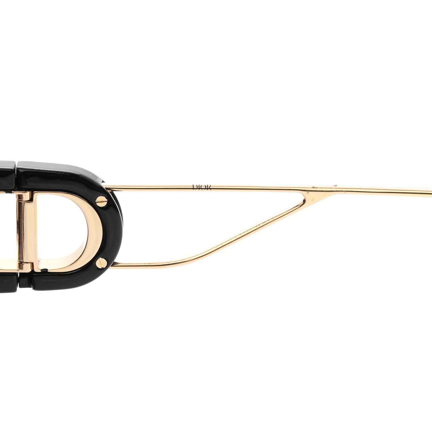 Christian Dior Acetate Square 30 Montaigne Sunglasses Black