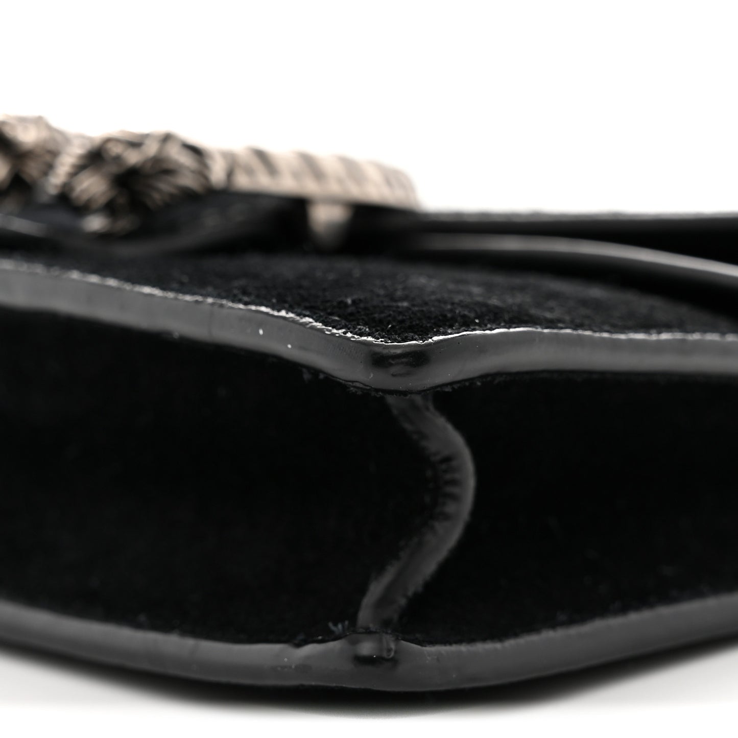 Suede Super Mini Dionysus Shoulder Bag Black