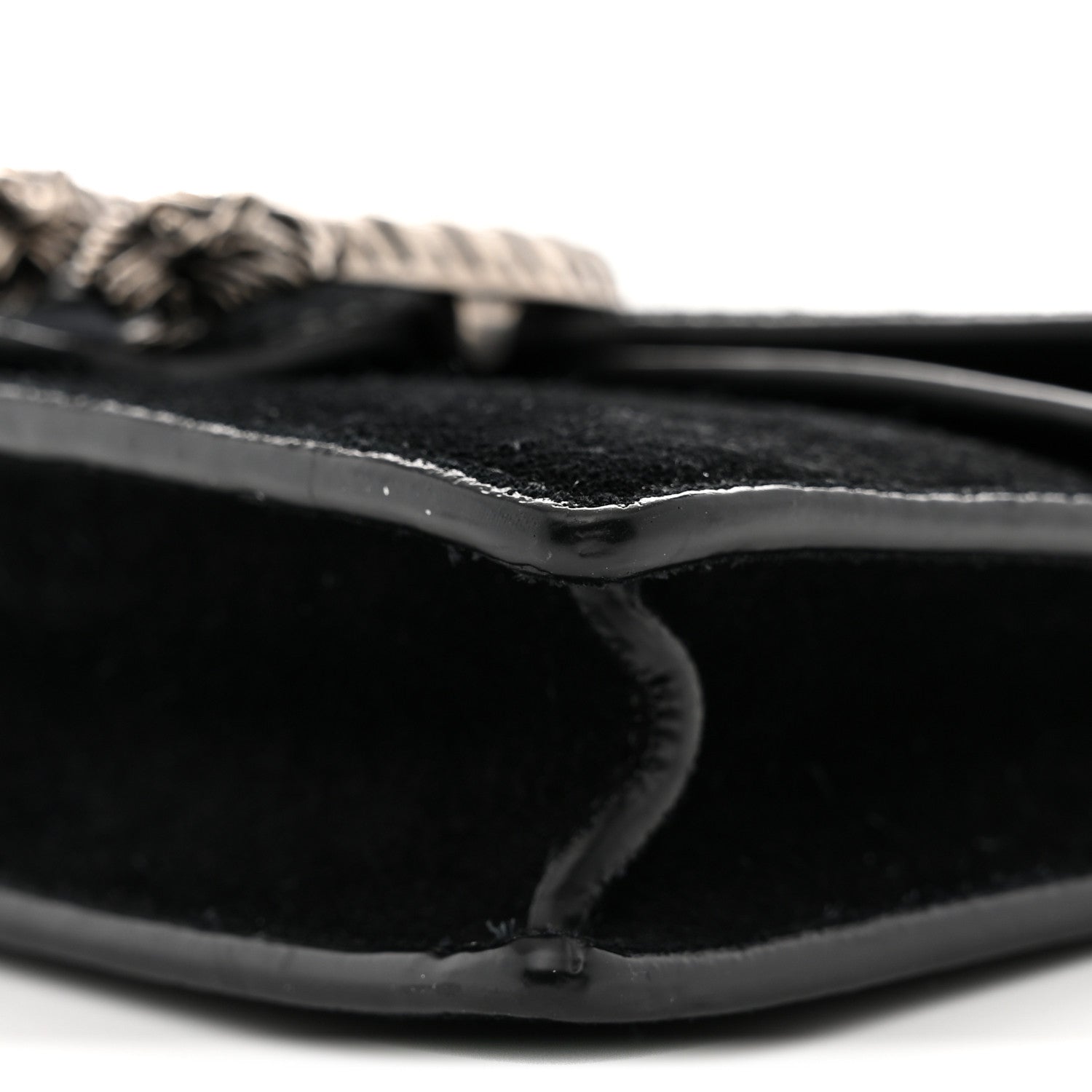 Gucci Suede Super Mini Dionysus Shoulder Bag Black 10 of 11