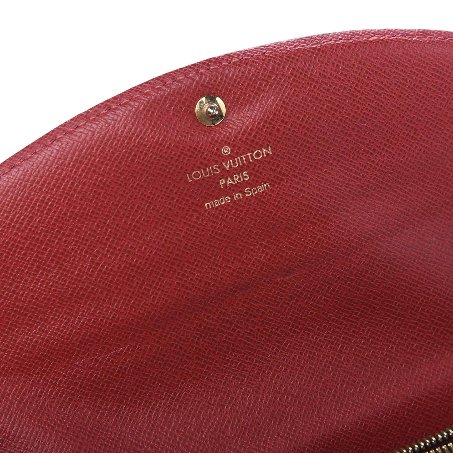 Damier Ebene Caissa Wallet Cherry