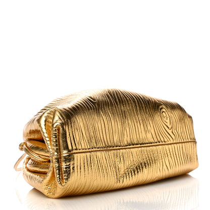 Bottega Veneta Metallic Bark Calfskin The Mini Pouch Gold 4 of 11