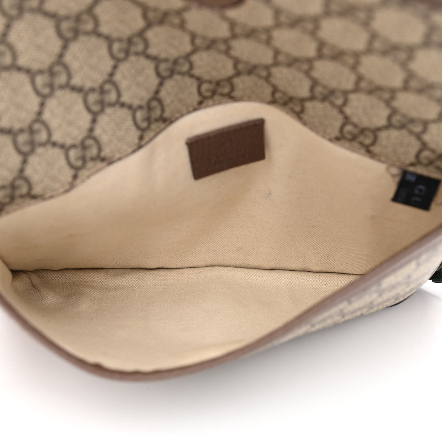 GG Supreme Monogram Neo Vintage Web Belt Bag Brown