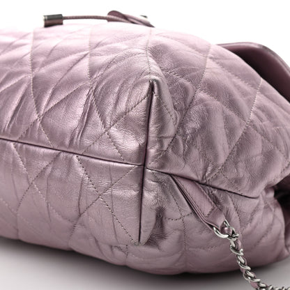 Chanel Iridescent Calfskin Quilted Ground Control Backpack Pink 9 of 9