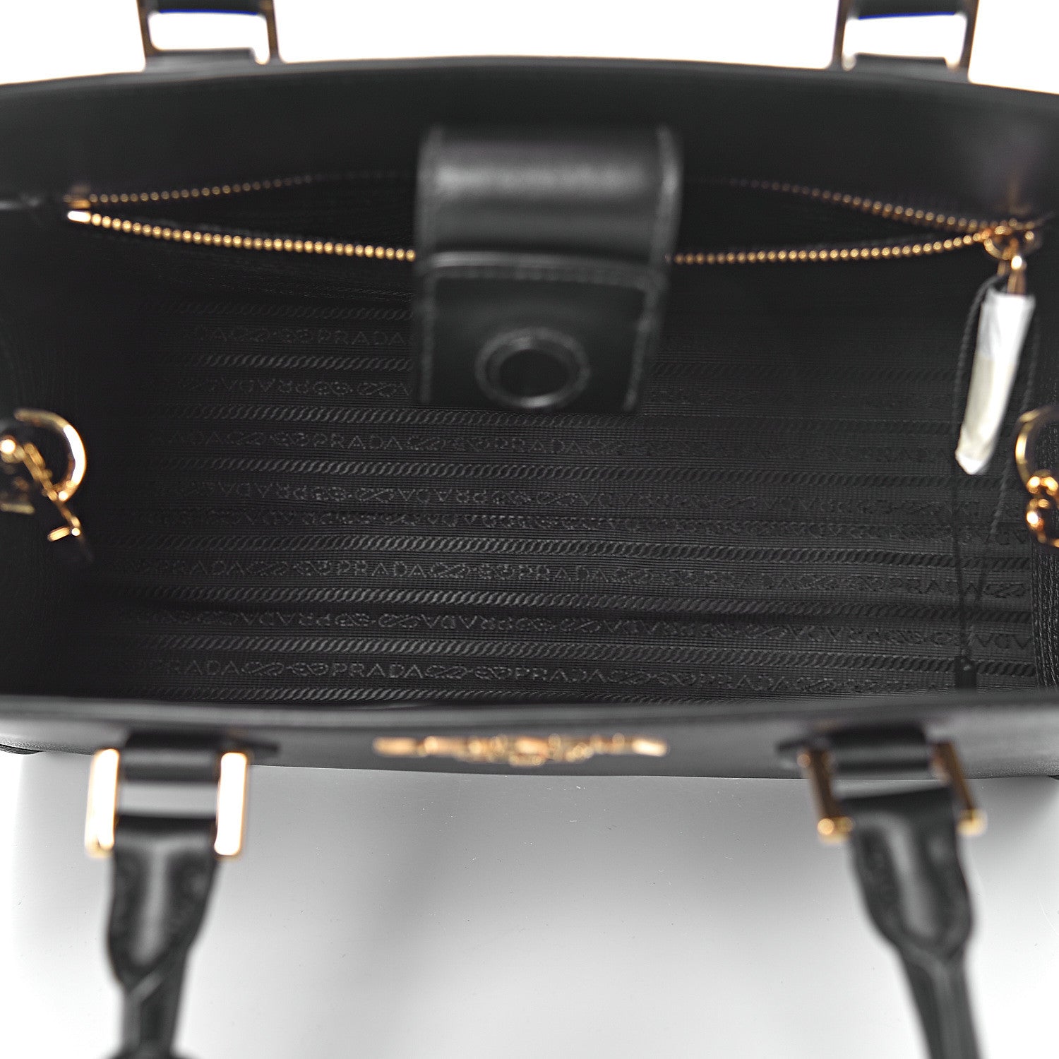Prada Saffiano Soft Calfskin Tote Black 8 of 11
