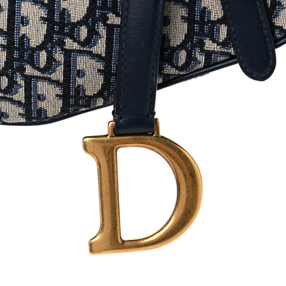 Christian Dior Oblique Saddle Bag Blue 10 of 10