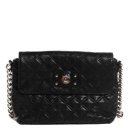 Marc Jacobs Quilted Lambskin The Large Single Flap Black 1 of 8